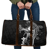 Black Hawaii Travel Bag Hammerhead Shark Tattoo Curve Polynesian LT14 Black - Polynesian Pride