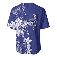 Blue Hawaii Baseball Jersey Hammerhead Shark Tattoo Curve Polynesian LT14 - Polynesian Pride