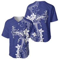 Blue Hawaii Baseball Jersey Hammerhead Shark Tattoo Curve Polynesian LT14 - Polynesian Pride