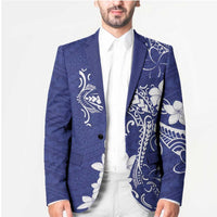Blue Hawaii Blazer Hammerhead Shark Tattoo Curve Polynesian LT14 - Polynesian Pride