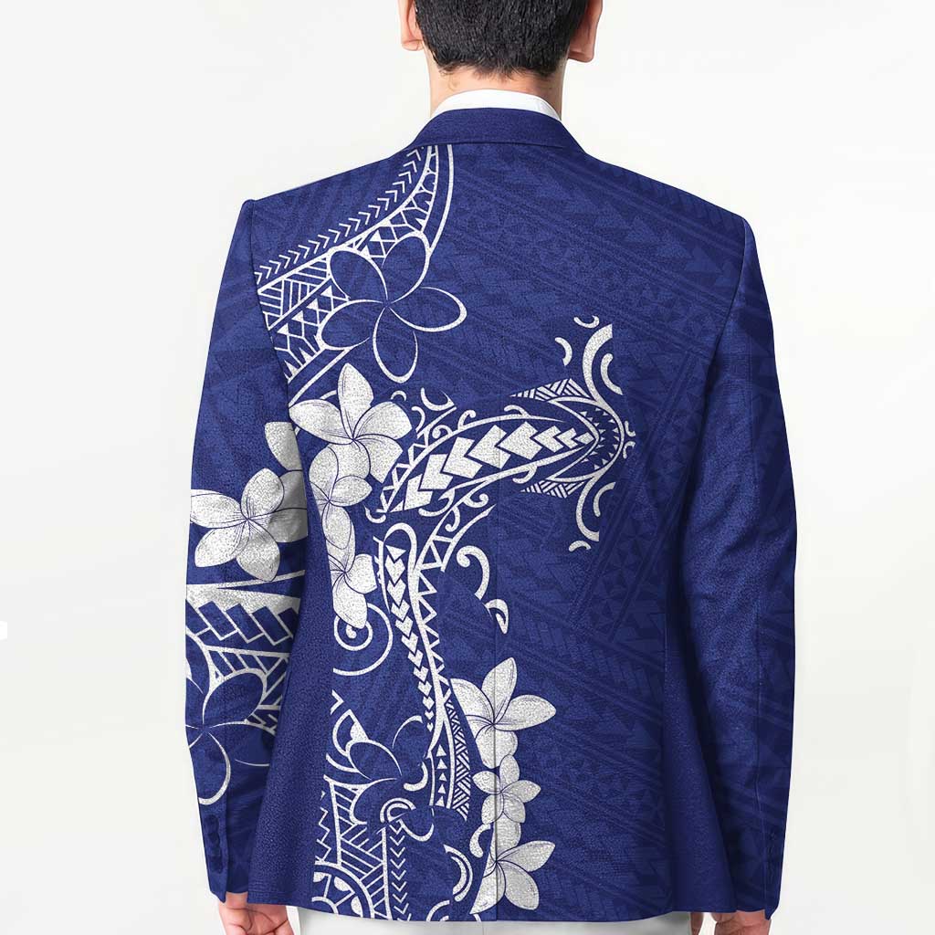 Blue Hawaii Blazer Hammerhead Shark Tattoo Curve Polynesian LT14 - Polynesian Pride