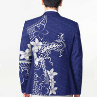 Blue Hawaii Blazer Hammerhead Shark Tattoo Curve Polynesian LT14 - Polynesian Pride