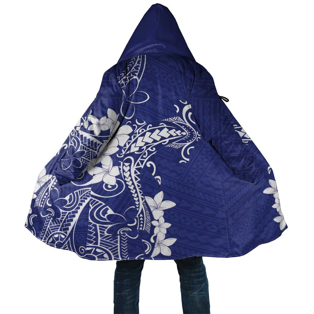 Blue Hawaii Cloak Hammerhead Shark Tattoo Curve Polynesian LT14 Unisex Blue - Polynesian Pride