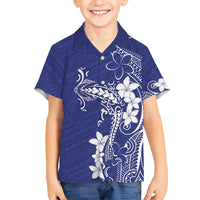 Blue Hawaii Hawaiian Shirt Hammerhead Shark Tattoo Curve Polynesian LT14 - Polynesian Pride
