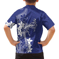 Blue Hawaii Hawaiian Shirt Hammerhead Shark Tattoo Curve Polynesian LT14 - Polynesian Pride