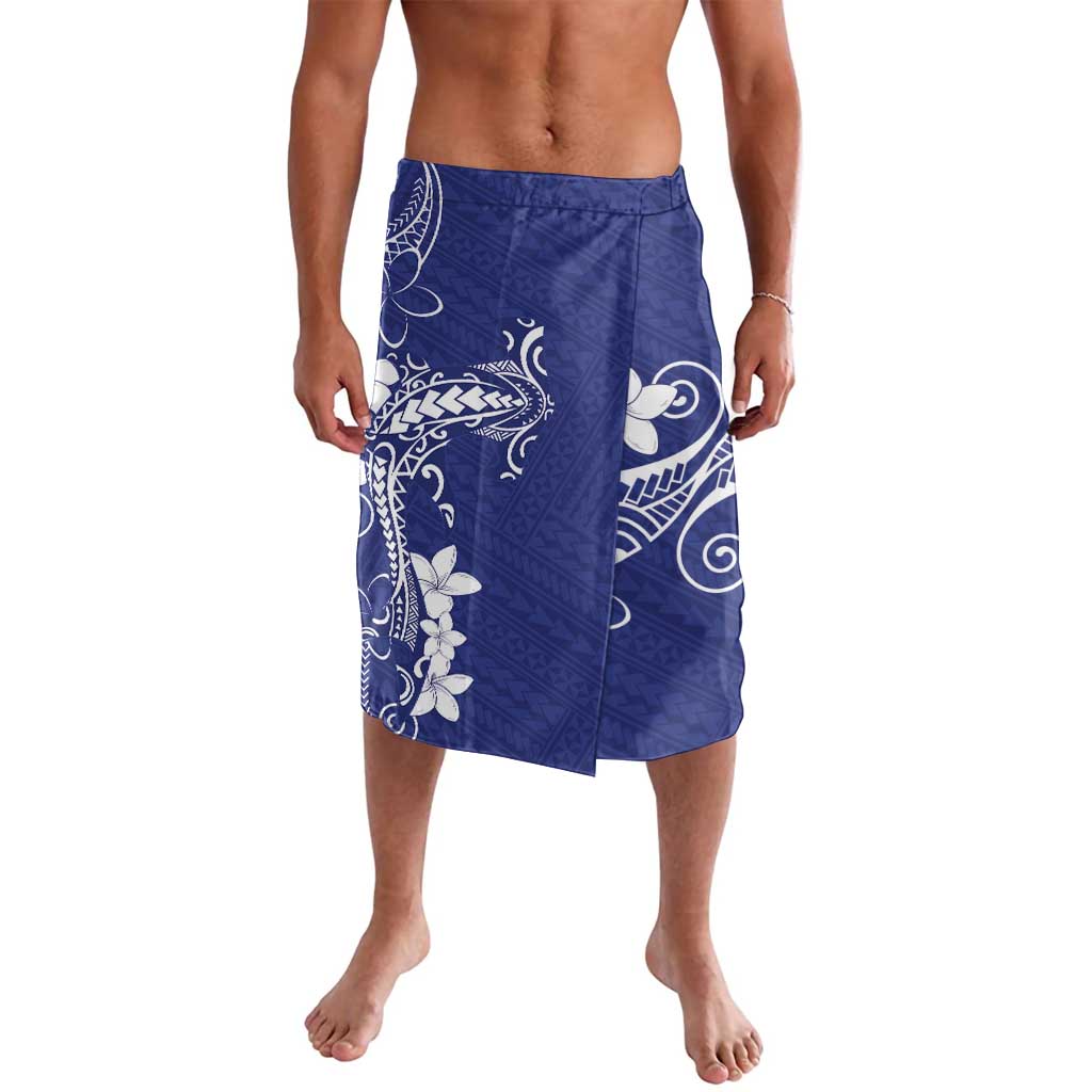 Blue Hawaii Lavalava Hammerhead Shark Tattoo Curve Polynesian LT14 Blue - Polynesian Pride