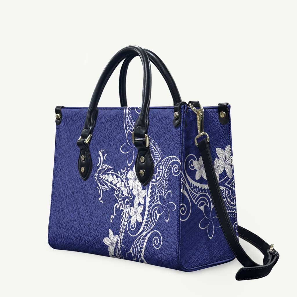 Blue Hawaii Leather Bag Hammerhead Shark Tattoo Curve Polynesian LT14 Blue - Polynesian Pride