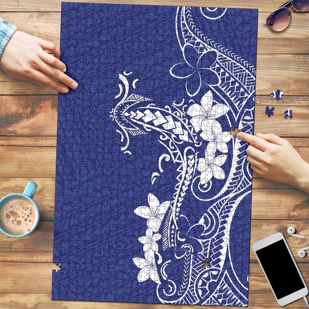 Blue Hawaii Puzzle Hammerhead Shark Tattoo Curve Polynesian LT14 Blue - Polynesian Pride