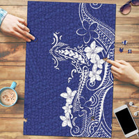 Blue Hawaii Puzzle Hammerhead Shark Tattoo Curve Polynesian LT14 Blue - Polynesian Pride