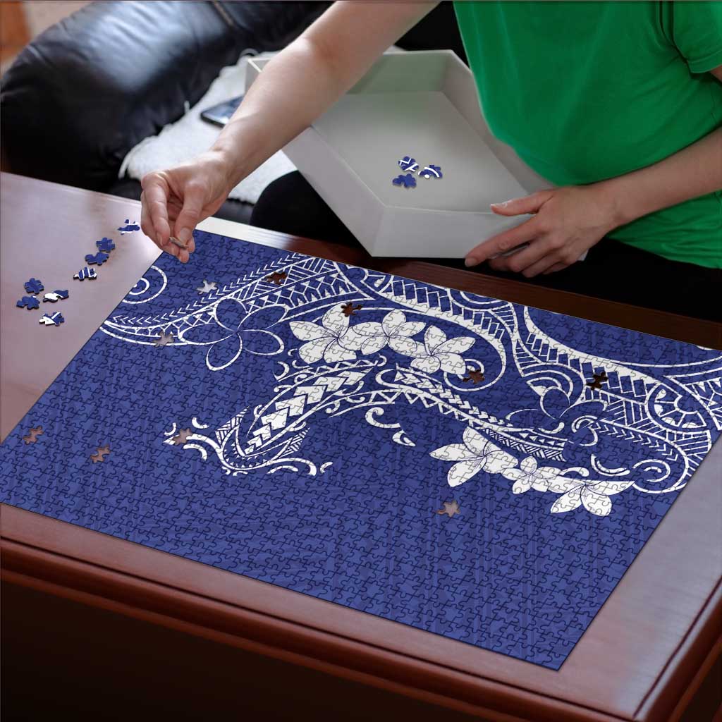 Blue Hawaii Puzzle Hammerhead Shark Tattoo Curve Polynesian LT14 - Polynesian Pride