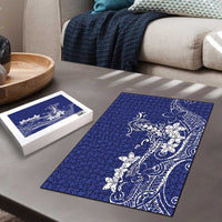 Blue Hawaii Puzzle Hammerhead Shark Tattoo Curve Polynesian LT14 - Polynesian Pride