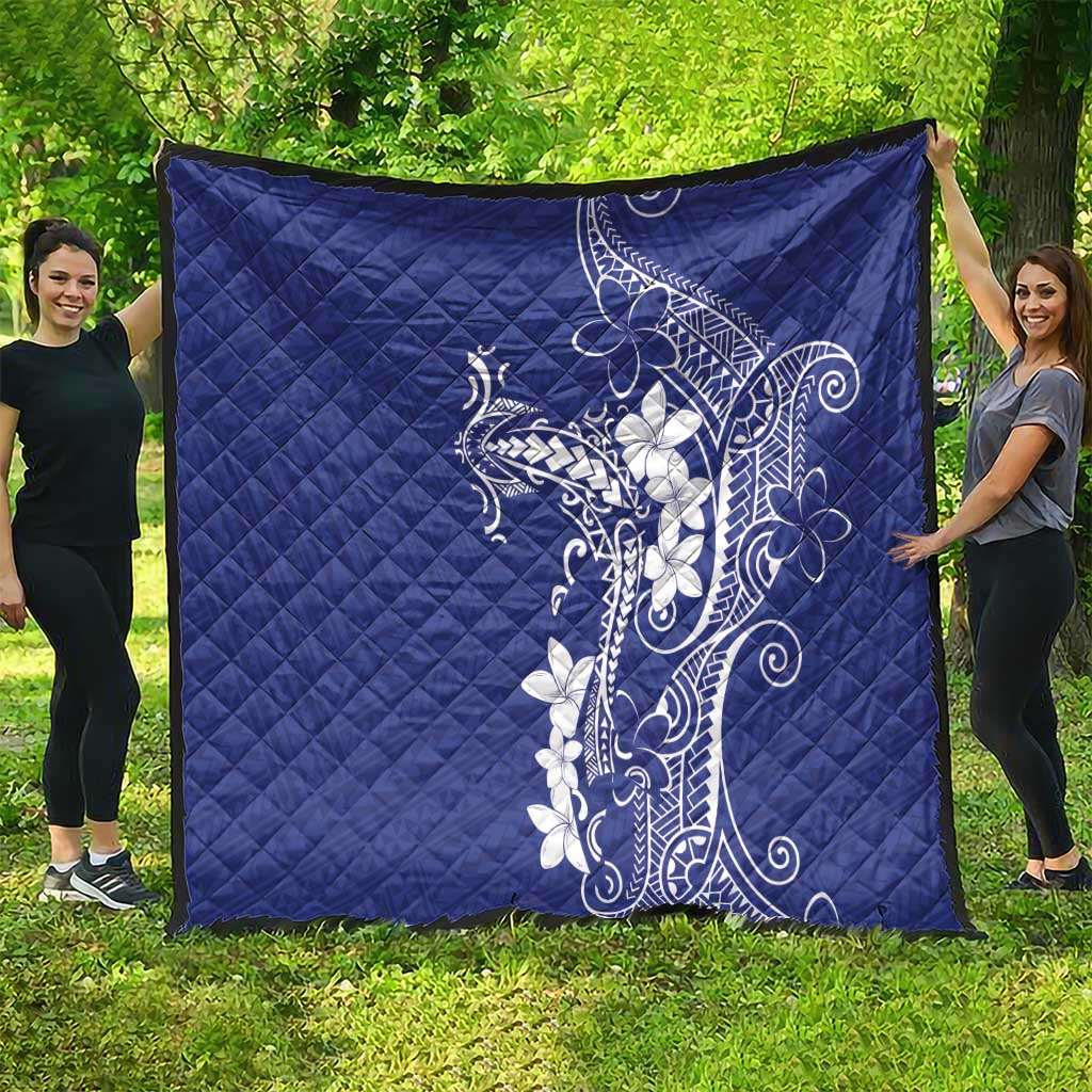 Blue Hawaii Quilt Hammerhead Shark Tattoo Curve Polynesian LT14 - Polynesian Pride