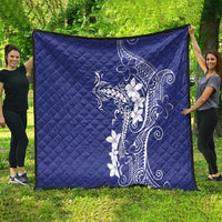 Blue Hawaii Quilt Hammerhead Shark Tattoo Curve Polynesian LT14 - Polynesian Pride