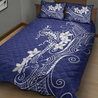 Blue Hawaii Quilt Bed Set Hammerhead Shark Tattoo Curve Polynesian LT14 - Polynesian Pride