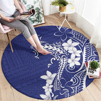 Blue Hawaii Round Carpet Hammerhead Shark Tattoo Curve Polynesian LT14 - Polynesian Pride