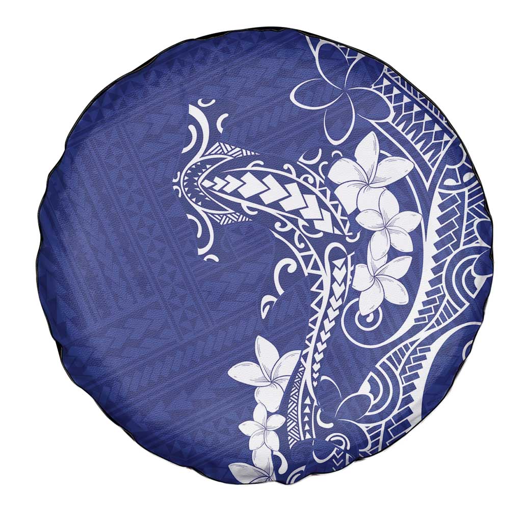 Blue Hawaii Spare Tire Cover Hammerhead Shark Tattoo Curve Polynesian LT14 - Polynesian Pride