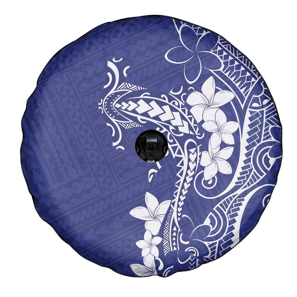 Blue Hawaii Spare Tire Cover Hammerhead Shark Tattoo Curve Polynesian LT14 - Polynesian Pride