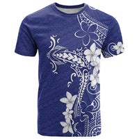 Blue Hawaii T Shirt Hammerhead Shark Tattoo Curve Polynesian LT14 Blue - Polynesian Pride