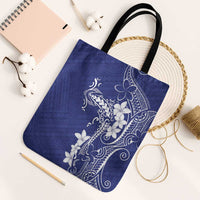 Blue Hawaii Tote Bag Hammerhead Shark Tattoo Curve Polynesian LT14 Black Strap One Size Blue - Polynesian Pride