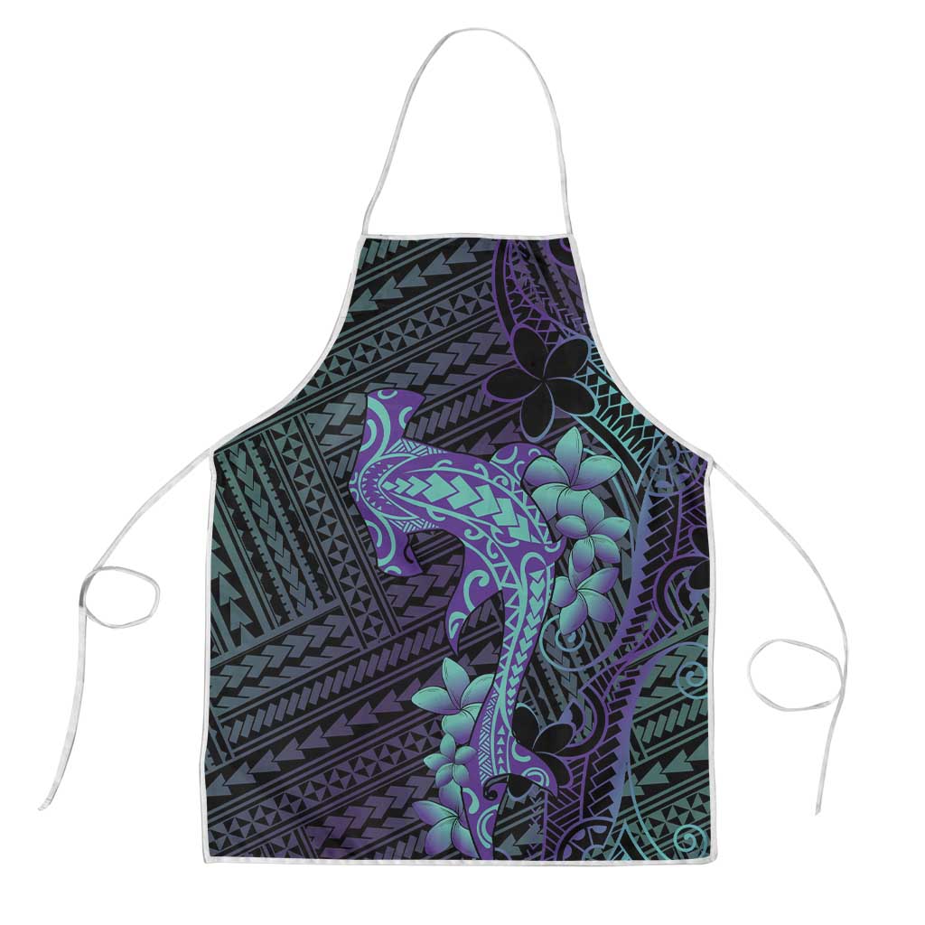 Purple Paradise Hawaii Apron Hammerhead Shark Tattoo Curve Polynesian LT14 Purple - Polynesian Pride