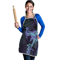 Purple Paradise Hawaii Apron Hammerhead Shark Tattoo Curve Polynesian LT14 - Polynesian Pride