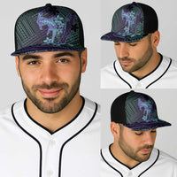Purple Paradise Hawaii Baseball Net Cap Hammerhead Shark Tattoo Curve Polynesian LT14 - Polynesian Pride