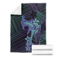 Purple Paradise Hawaii Blanket Hammerhead Shark Tattoo Curve Polynesian LT14 - Polynesian Pride