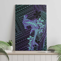 Purple Paradise Hawaii Canvas Wall Art Hammerhead Shark Tattoo Curve Polynesian LT14 - Polynesian Pride