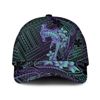 Purple Paradise Hawaii Classic Cap Hammerhead Shark Tattoo Curve Polynesian LT14 Universal Fit Purple - Polynesian Pride