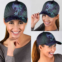 Purple Paradise Hawaii Classic Cap Hammerhead Shark Tattoo Curve Polynesian LT14 - Polynesian Pride
