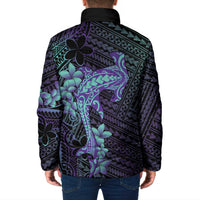 Purple Paradise Hawaii Padded Jacket Hammerhead Shark Tattoo Curve Polynesian LT14 - Polynesian Pride