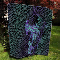 Purple Paradise Hawaii Quilt Hammerhead Shark Tattoo Curve Polynesian LT14 - Polynesian Pride