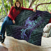 Purple Paradise Hawaii Quilt Hammerhead Shark Tattoo Curve Polynesian LT14 - Polynesian Pride