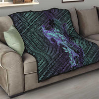 Purple Paradise Hawaii Quilt Hammerhead Shark Tattoo Curve Polynesian LT14 - Polynesian Pride