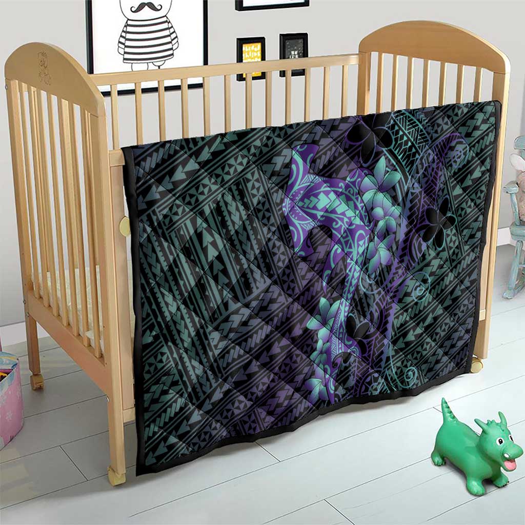 Purple Paradise Hawaii Quilt Hammerhead Shark Tattoo Curve Polynesian LT14 - Polynesian Pride