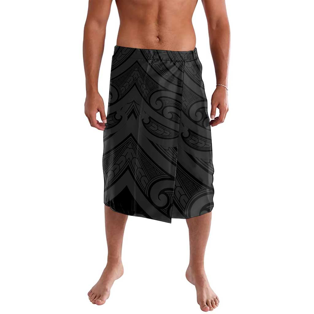 Poutama Korowai New Zealand Lavalava Aotearoa Maori Tattoo LT14 Black - Polynesian Pride