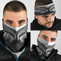 Poutama Korowai New Zealand Neck Gaiter Aotearoa Maori Tattoo LT14 - Polynesian Pride