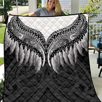 Poutama Korowai New Zealand Quilt Aotearoa Maori Tattoo LT14 Black - Polynesian Pride