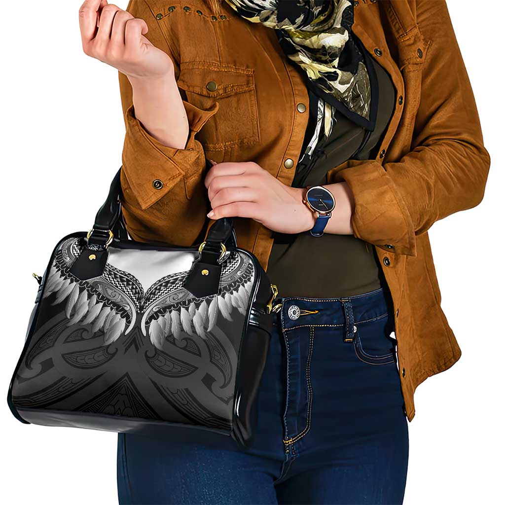 Poutama Korowai New Zealand Shoulder Handbag Aotearoa Maori Tattoo LT14 - Polynesian Pride