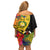 personalised-vanuatu-torba-day-family-matching-off-shoulder-short-dress-and-hawaiian-shirt-coat-of-arms-mix-tropical-flowers