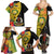 personalised-vanuatu-torba-day-family-matching-summer-maxi-dress-and-hawaiian-shirt-coat-of-arms-mix-tropical-flowers