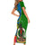 vanuatu-malampa-day-short-sleeve-bodycon-dress-coat-of-arms-mix-tropical-flowers