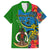 personalised-vanuatu-malampa-day-family-matching-off-shoulder-short-dress-and-hawaiian-shirt-coat-of-arms-mix-tropical-flowers