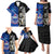 Custom New Zealand And Samoa Rugby Family Matching Puletasi Dress and Hawaiian Shirt All Black Tiki Fern Mix Manu Samoa 2023 World Cup LT14 - Polynesian Pride