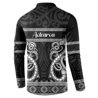 Kia Ora New Zealand Button Sweatshirt Maori Language Week Pango Taniko Motif LT14 - Polynesian Pride