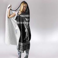 Kia Ora New Zealand Hooded Blanket Maori Language Week Pango Taniko Motif LT14 - Polynesian Pride