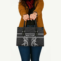 Kia Ora New Zealand Leather Bag Maori Language Week Pango Taniko Motif LT14 - Polynesian Pride