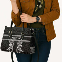 Kia Ora New Zealand Leather Bag Maori Language Week Pango Taniko Motif LT14 - Polynesian Pride