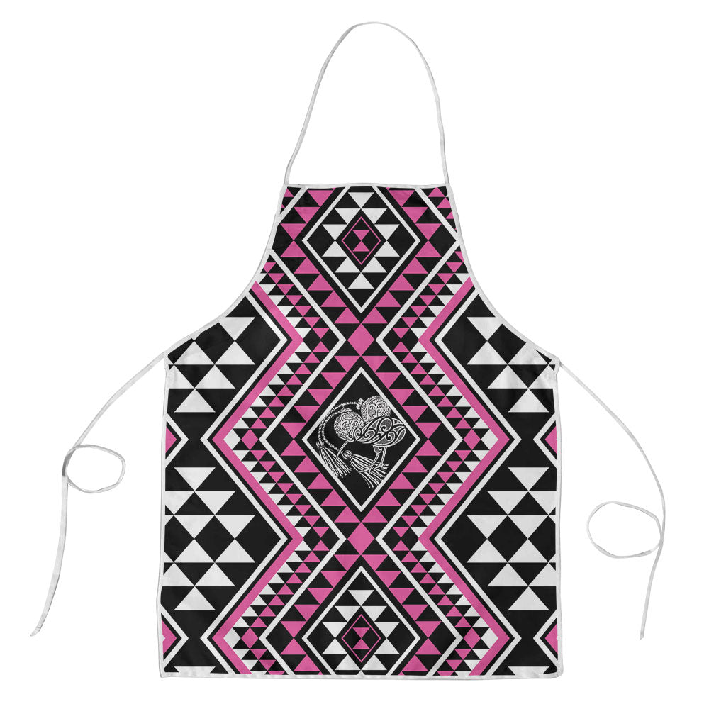 New Zealand Mawhero Taniko Motifs Apron Maori Poi Dance Costume Inspired LT14 Pink - Polynesian Pride