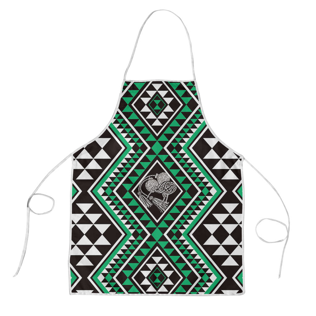 New Zealand Kakariki Taniko Motifs Apron Maori Poi Dance Costume Inspired LT14 Green - Polynesian Pride